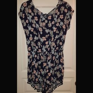 Romper with opened back